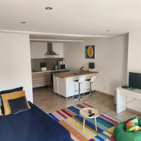 Spacieux Sushi - 1 Lit Double - Rue Calme- Centre Appartement